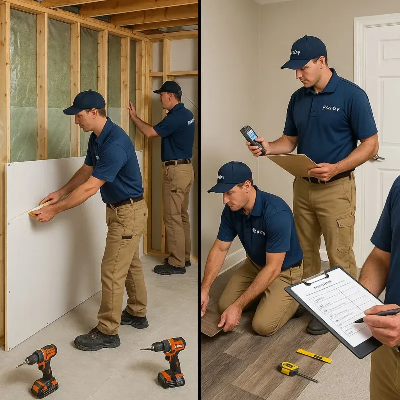 Repairs and Reconstruction process in Winthrop, ME